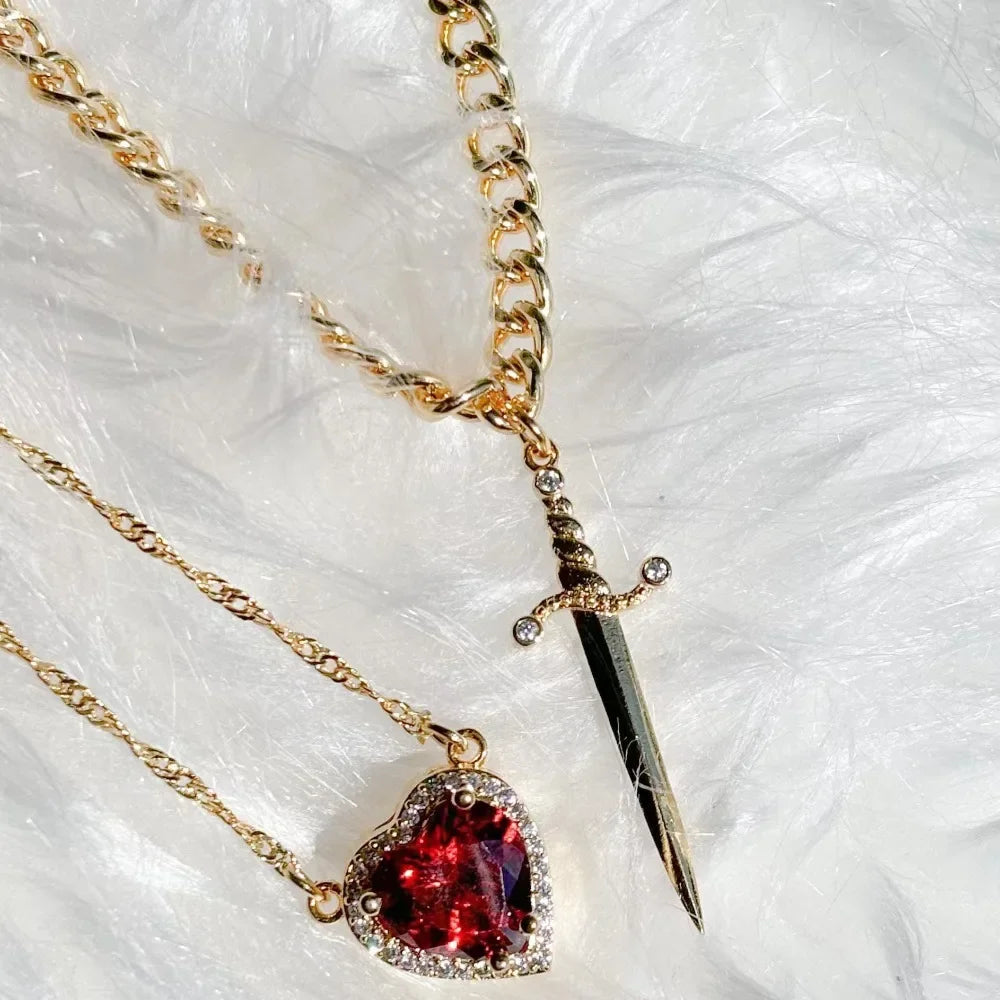 Sword Heart Necklace