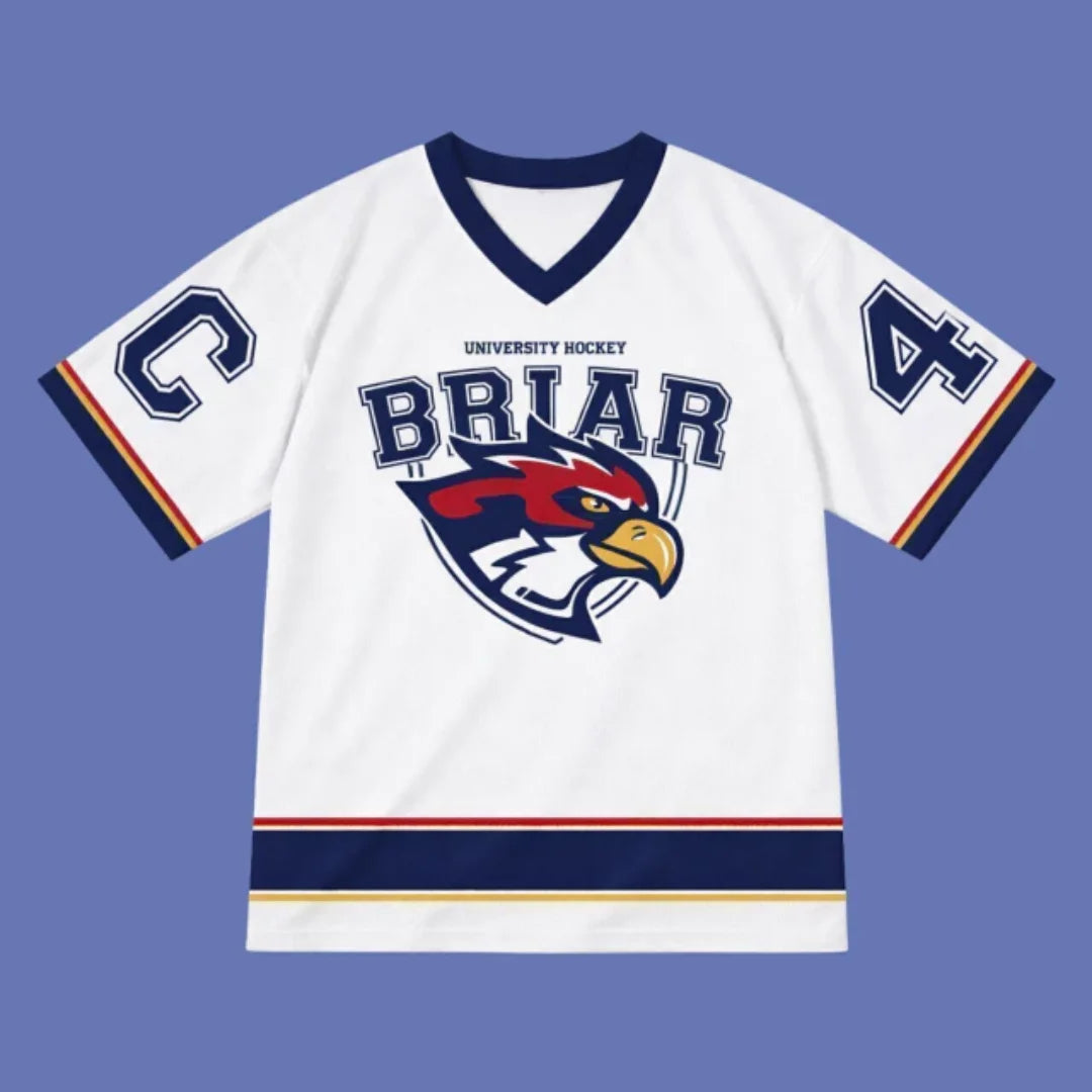 Off Campus Briar University Garrett Graham NO.44 ice hockey jersey Summer Sports Men's T-shirt Kid's Clothing Tee Y2K Woman ﻿