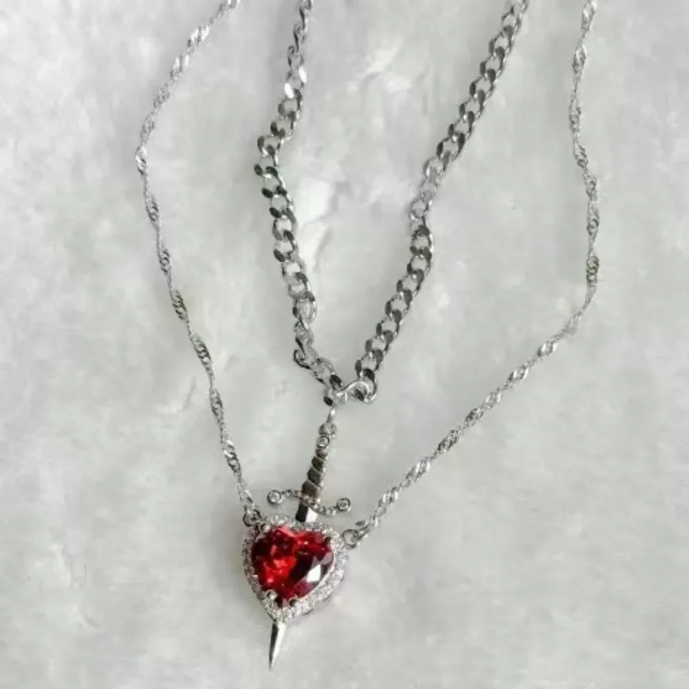 Sword Heart Necklace