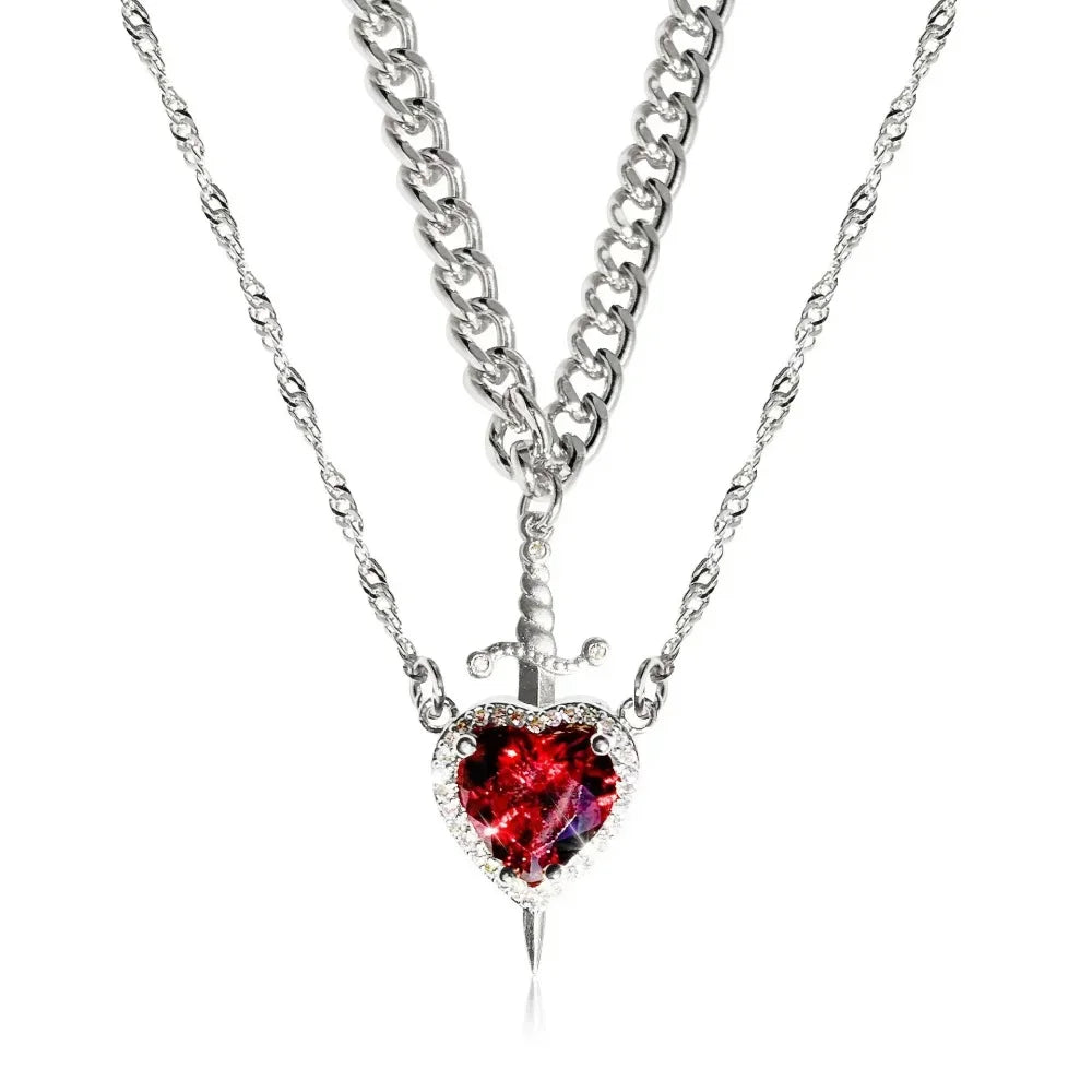 Sword Heart Necklace