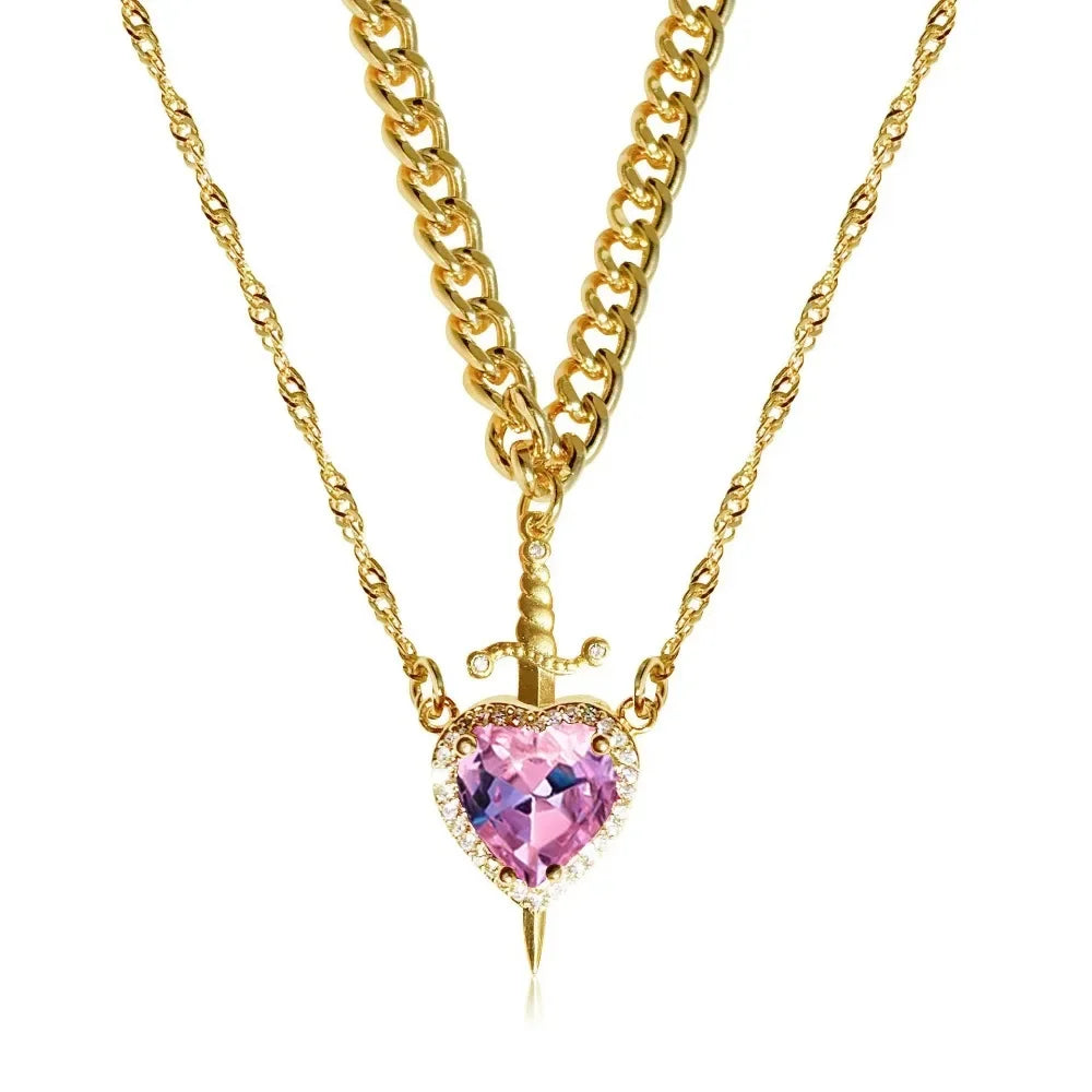 Sword Heart Necklace