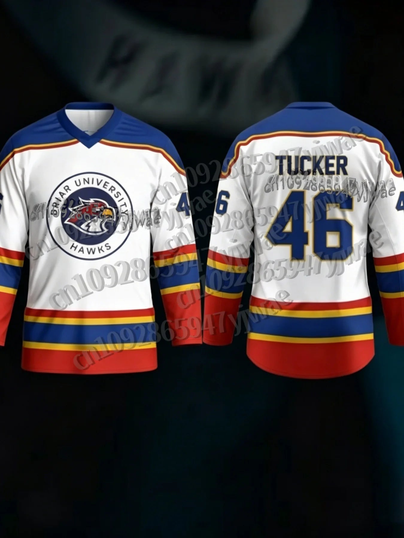 NEW  Women Tv Off Campus Briar University Hockey Jersey Graham 44 22 DI LAURENTIS 66 Tucker46 T-shirt Design 3D WOMEN T-SHIRT
